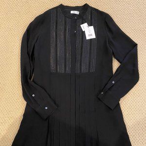 Vince long sleeve metallic detailed dress